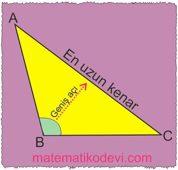 Ucgenin kenar uzunluklari ile bu kenarlarin karsisindaki acilarin olculerini iliskilendirir4.