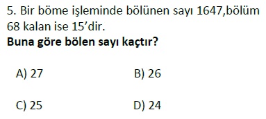 5.Sınıf Doğal Sayılar Tarama