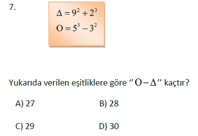 5.Sınıf Doğal Sayılar Tarama