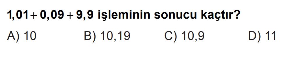 5.Sınıf 2.Dönem 1.Yazılı