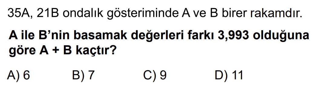 5.Sınıf 2.Dönem 1.Yazılı