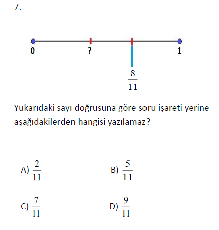 Kesirlerde Sıralama