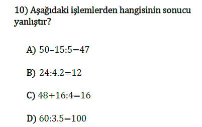 Matematik Sorusu