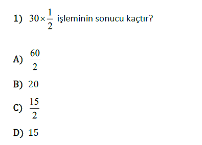 Kesirlerde Çarpma ve Bölme İşlemi