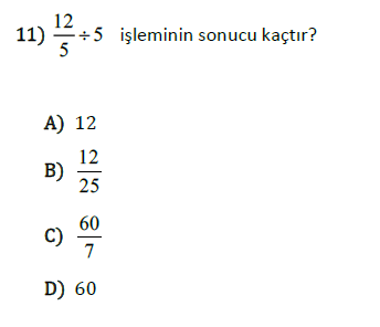 Kesirlerde Çarpma ve Bölme İşlemi