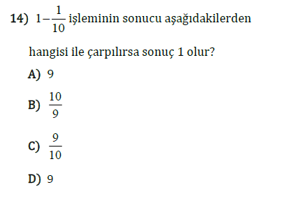 Kesirlerde Çarpma ve Bölme İşlemi