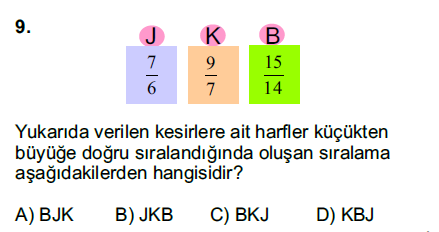 Kesirleri Karşılaştırma ve Sayı Doğrusunda Gösterme