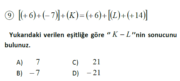 Tam Sayılarla Çarpma Bölme