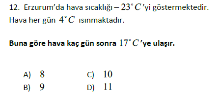 Tam Sayılarda Problemler