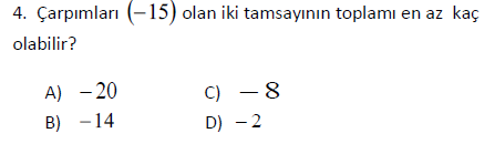 Tam Sayılarda Problemler