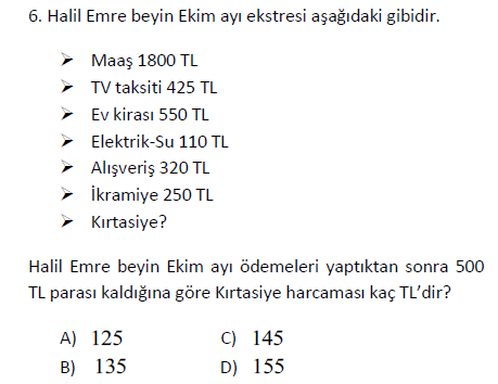 Tam Sayılarda Problemler