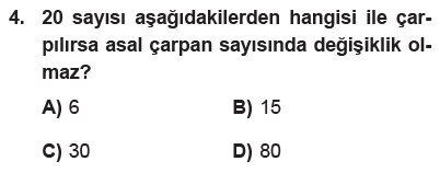 ÇARPANLAR VE KATLAR Sorusu