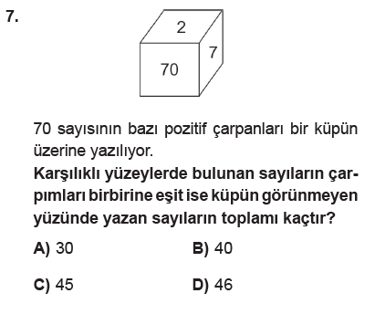 ÇARPANLAR VE KATLAR Sorusu