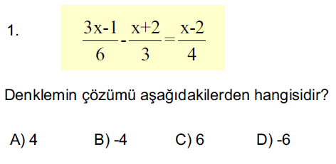 Matematik Sorusu