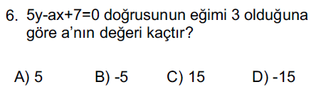 Matematik Sorusu