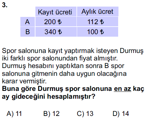 Matematik Sorusu