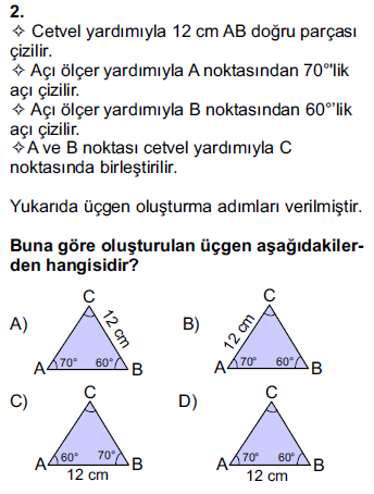 Üçgen Örnek Soru