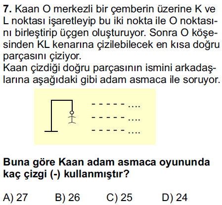 Üçgen Örnek Soru