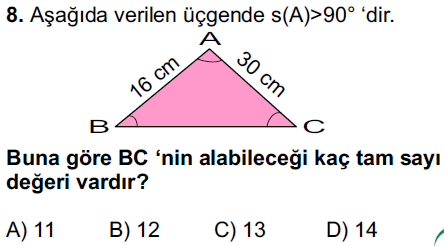 Üçgen Örnek Soru