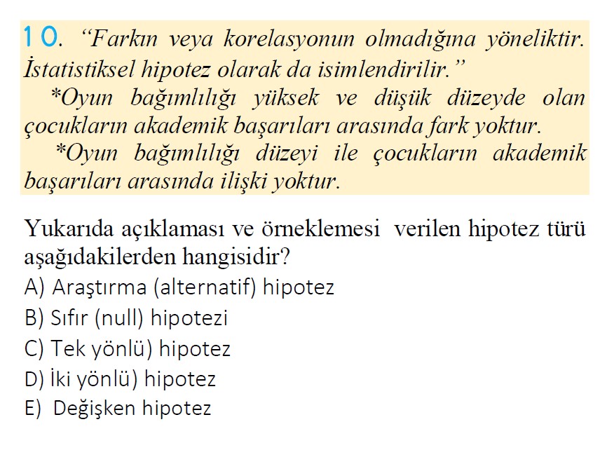 Uzman Öğretmenlik Soruları
