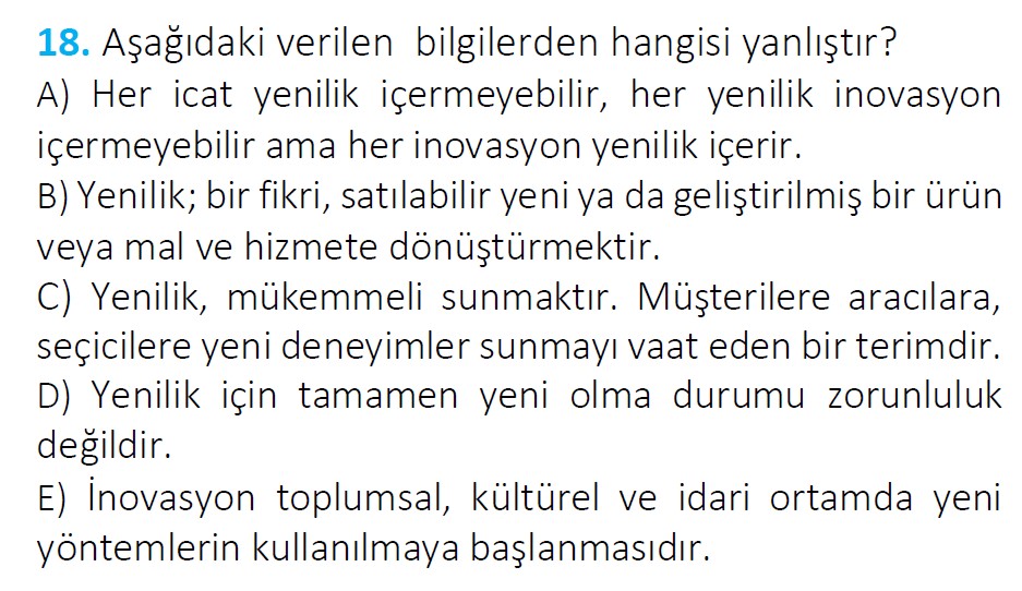 Uzman Öğretmenlik Soruları