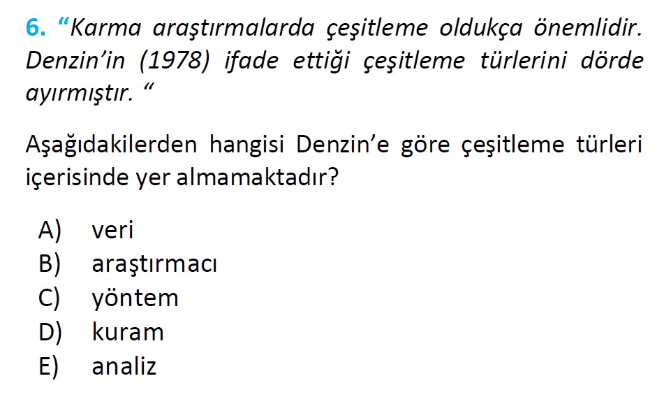Uzman Öğretmenlik Soruları