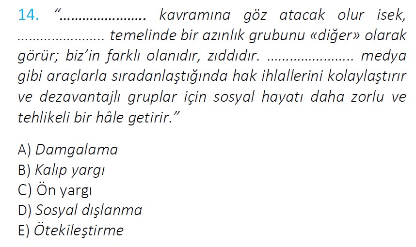 Uzman Öğretmenlik Soruları