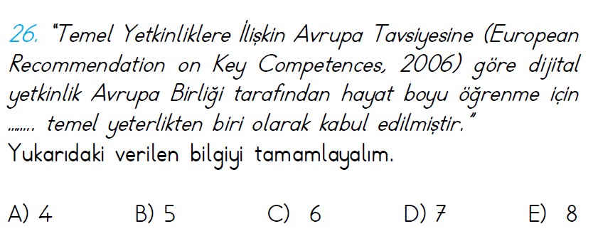 Uzman Öğretmenlik Test