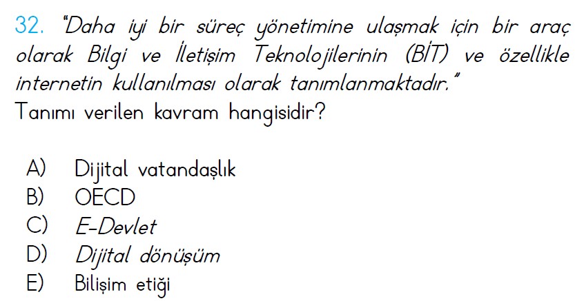 Uzman Öğretmenlik Test