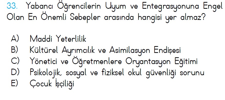 Uzman Öğretmenlik Soruları