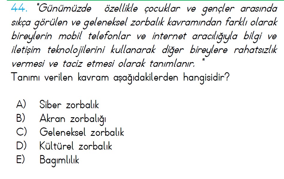Uzman Öğretmenlik Soruları
