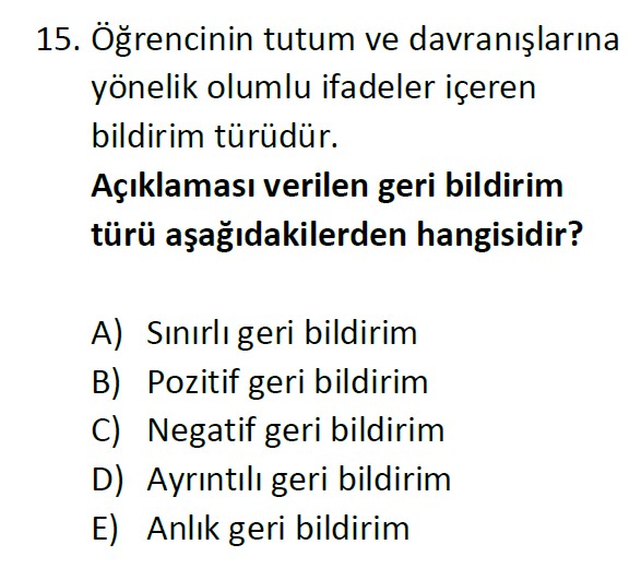 Uzman Öğretmenlik Test