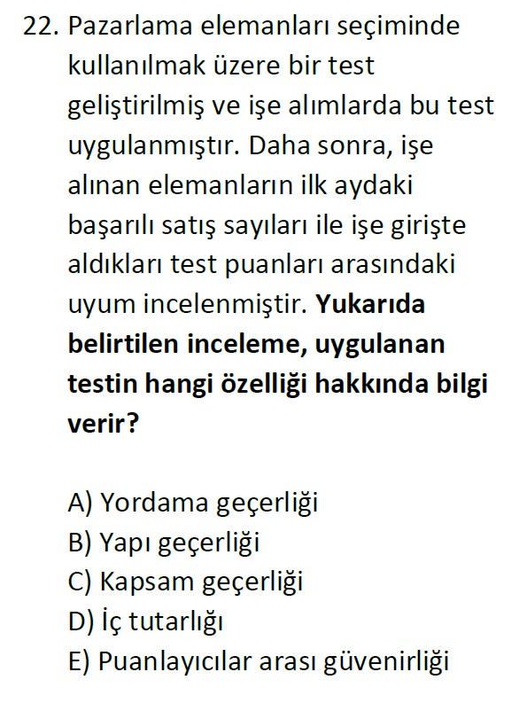 Uzman Öğretmenlik Test