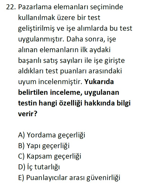 Uzman Öğretmenlik Test