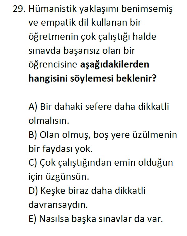 Uzman Öğretmenlik Test