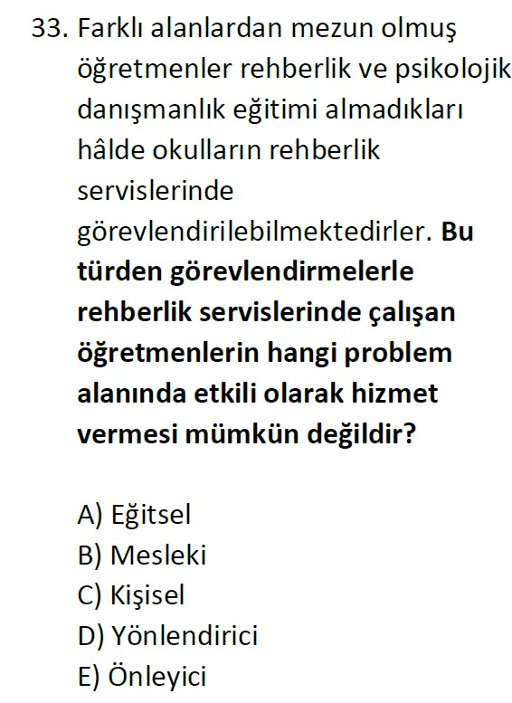 Uzman Öğretmenlik Test