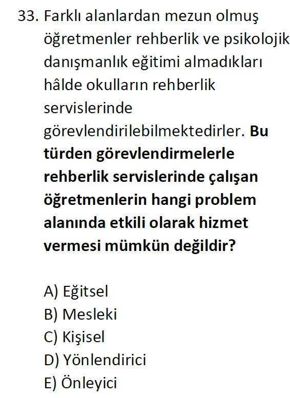 Uzman Öğretmenlik Test