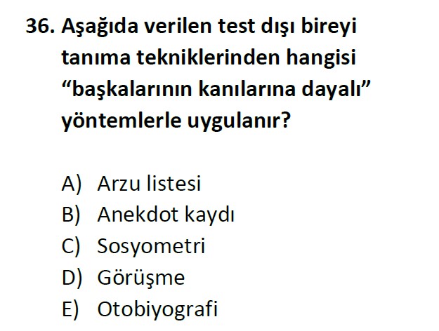 Uzman Öğretmenlik Test