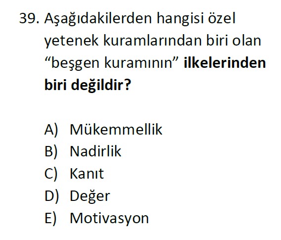 Uzman Öğretmenlik Test