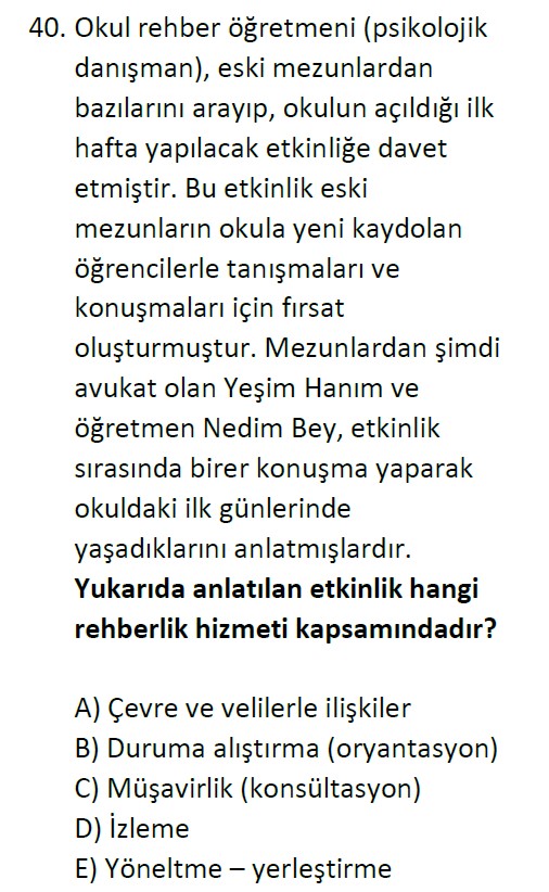Uzman Öğretmenlik Test
