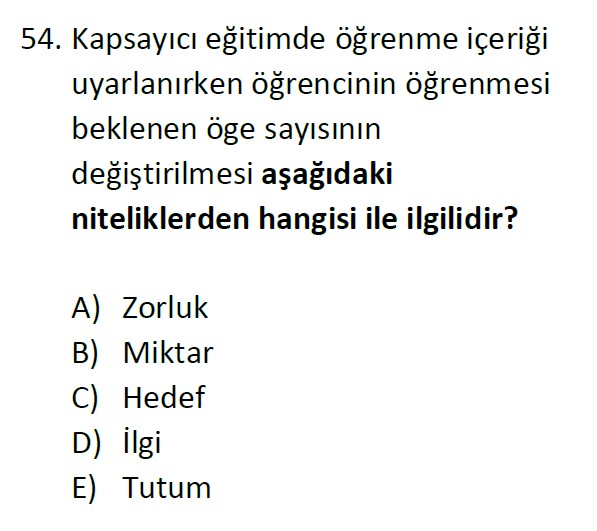 Uzman Öğretmenlik Test