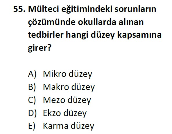 Uzman Öğretmenlik Test