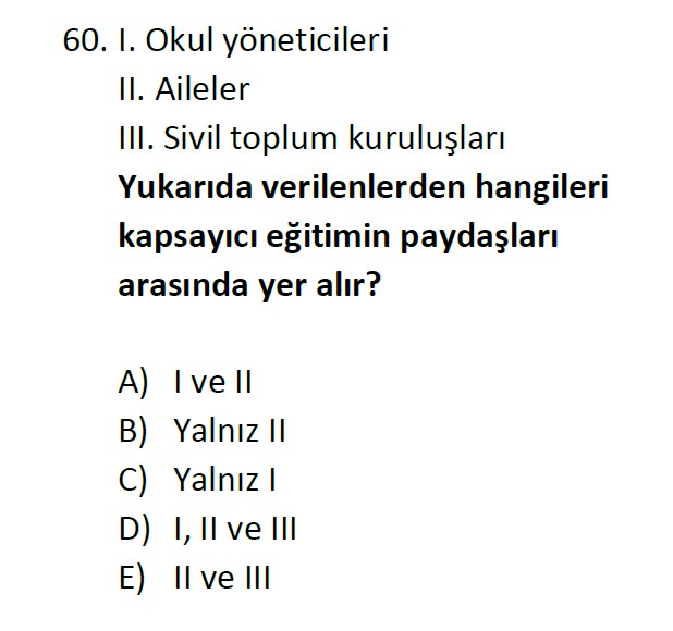 Uzman Öğretmenlik Test