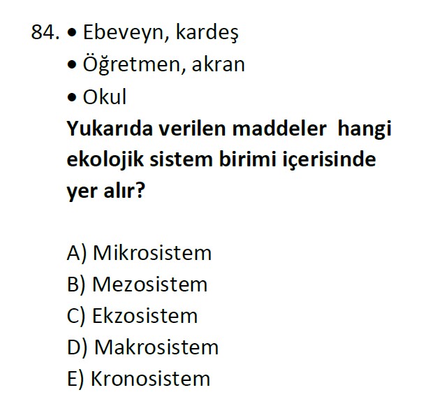 Uzman Öğretmenlik Test