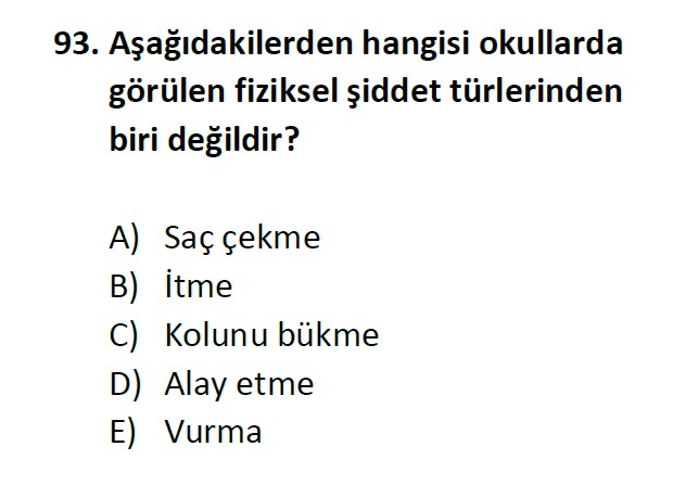 Uzman Öğretmenlik Test