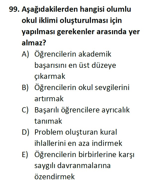 Uzman Öğretmenlik Test