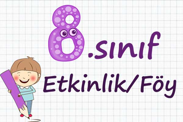 8. Sınıf matematik etkinlik çalışma kağıdı