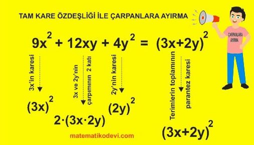 Cebirsel ifadeleri carpanlara ayirir3. e1639075508991