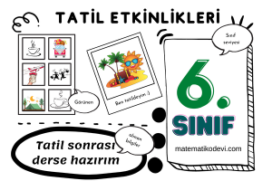 6. Sınıf Tatil Testleri