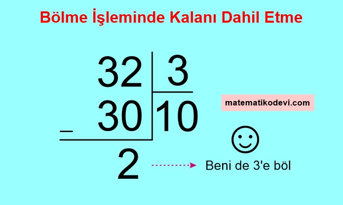 Bolme islemine iliskin problem durumlarinda kalani yorumlar.4